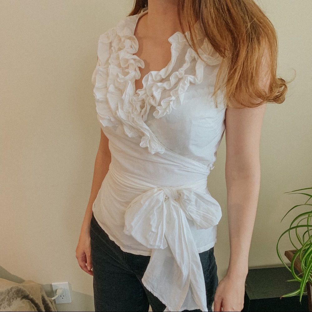 Tristan Silk Wrap Top